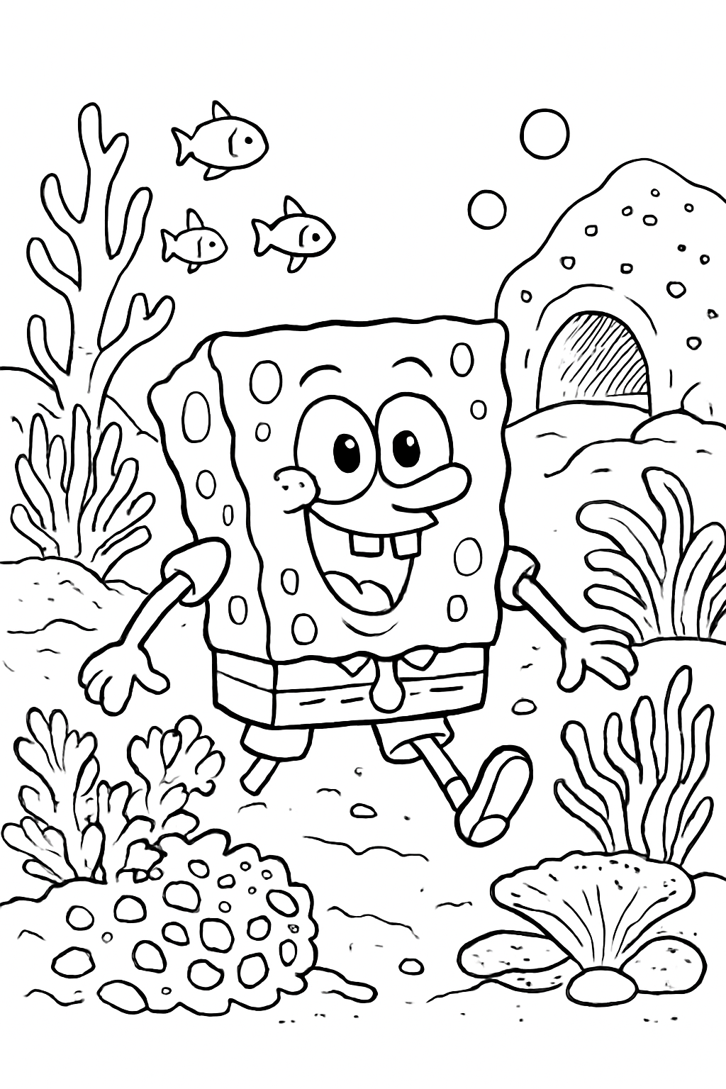 Bob Esponja para colorir 15