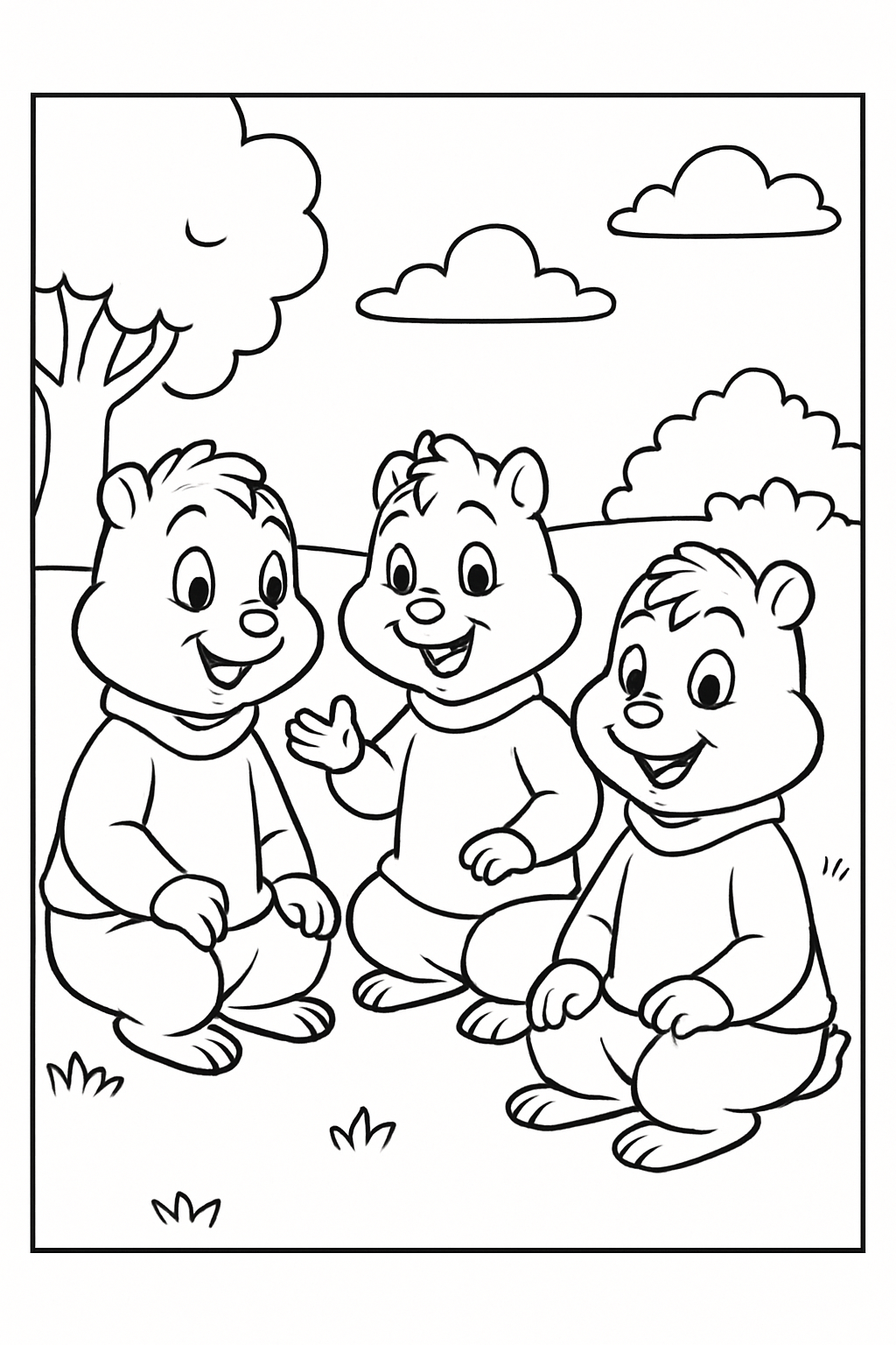 Alvin e os Esquilos para colorir 05