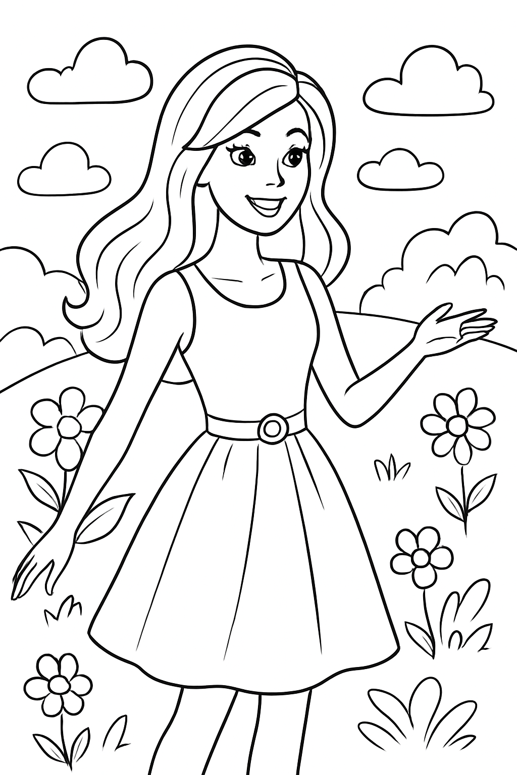 Barbie para colorir 12