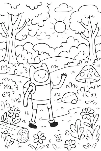 A Hora de Aventura para colorir 13