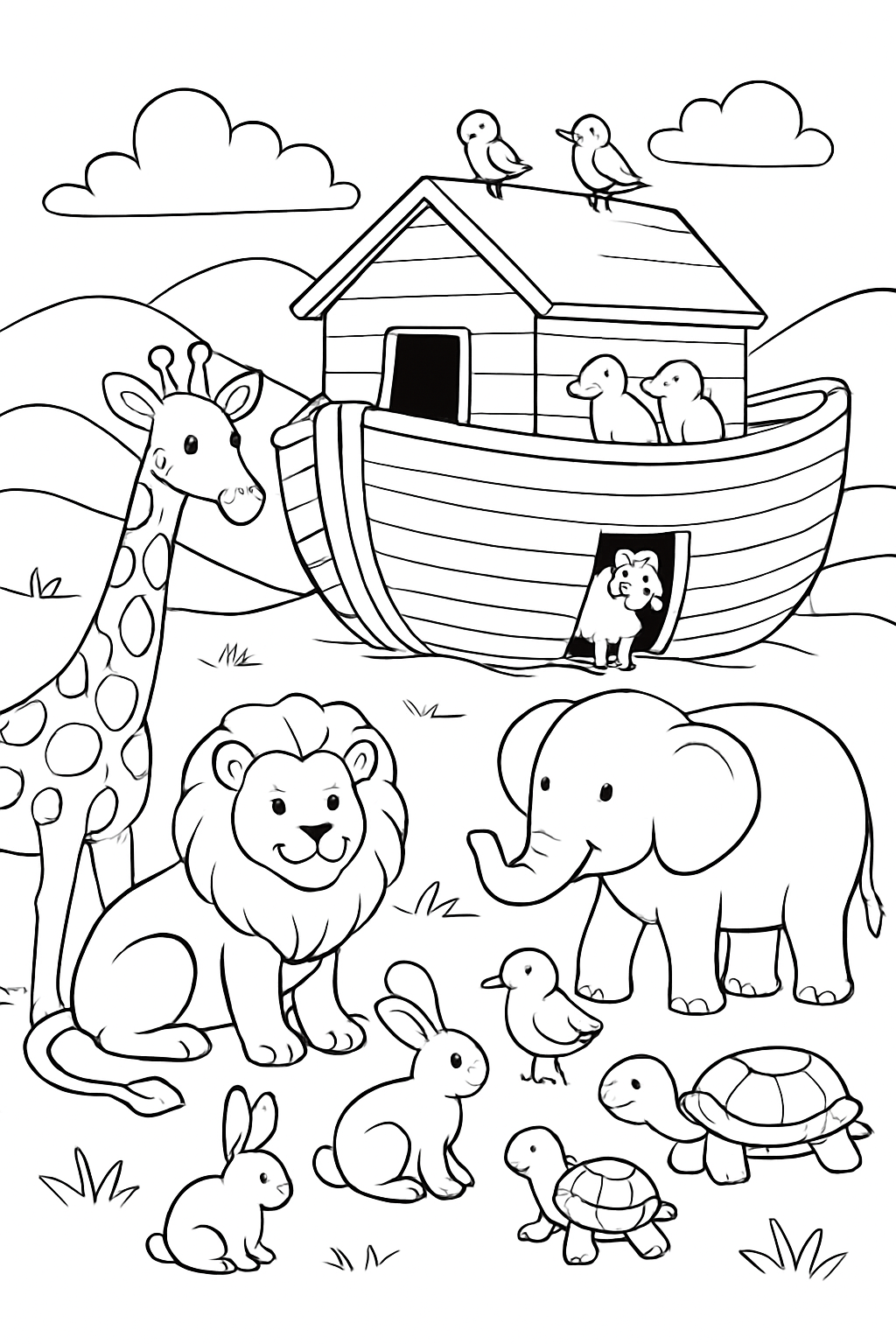 Arca de Noé para colorir 06