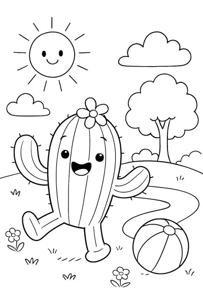 Cactos para colorir 14
