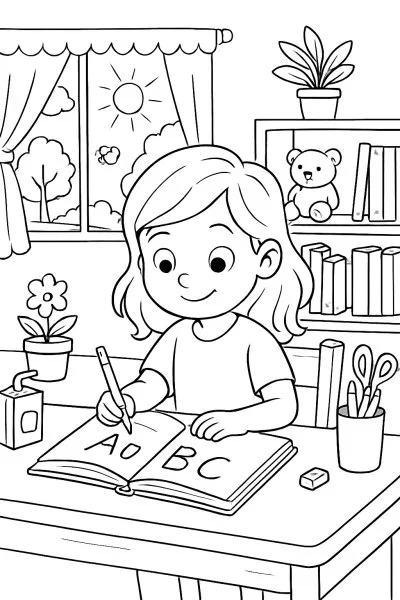Alfabetização para colorir 11