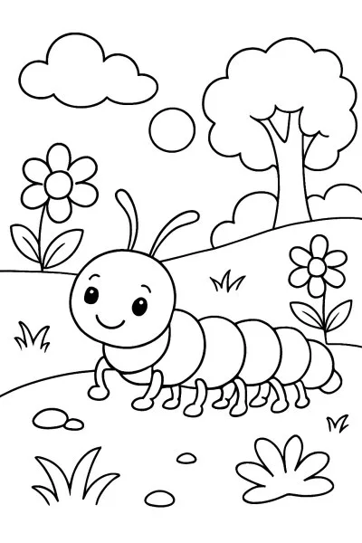 Centopeia para colorir 11