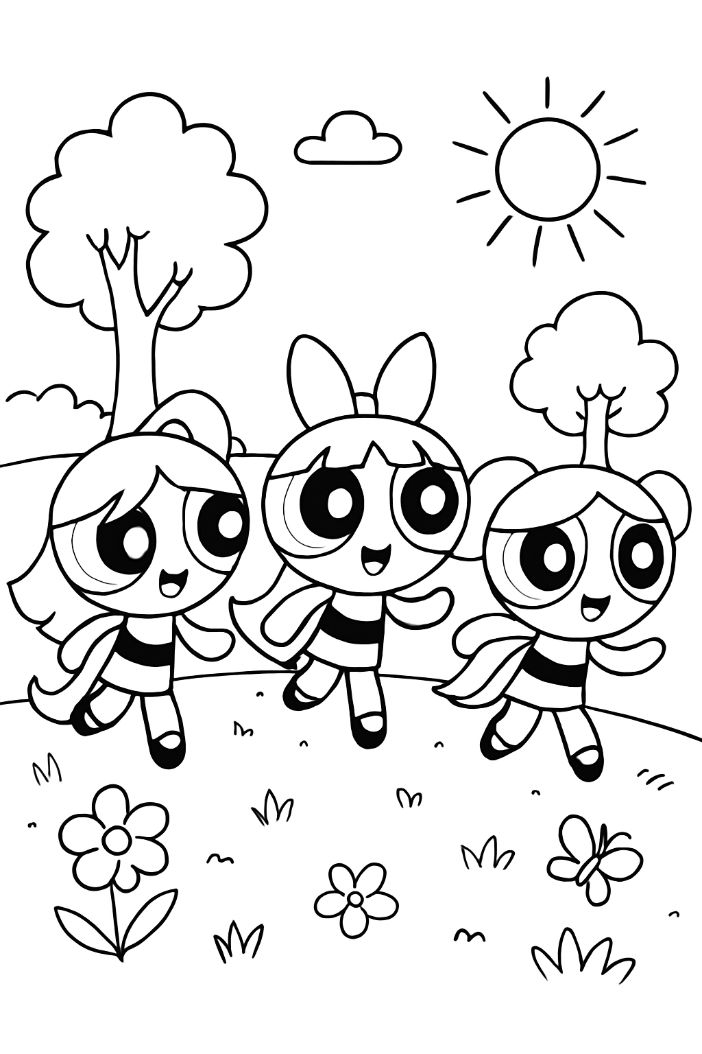 As Meninas Super-Poderosas para colorir 11