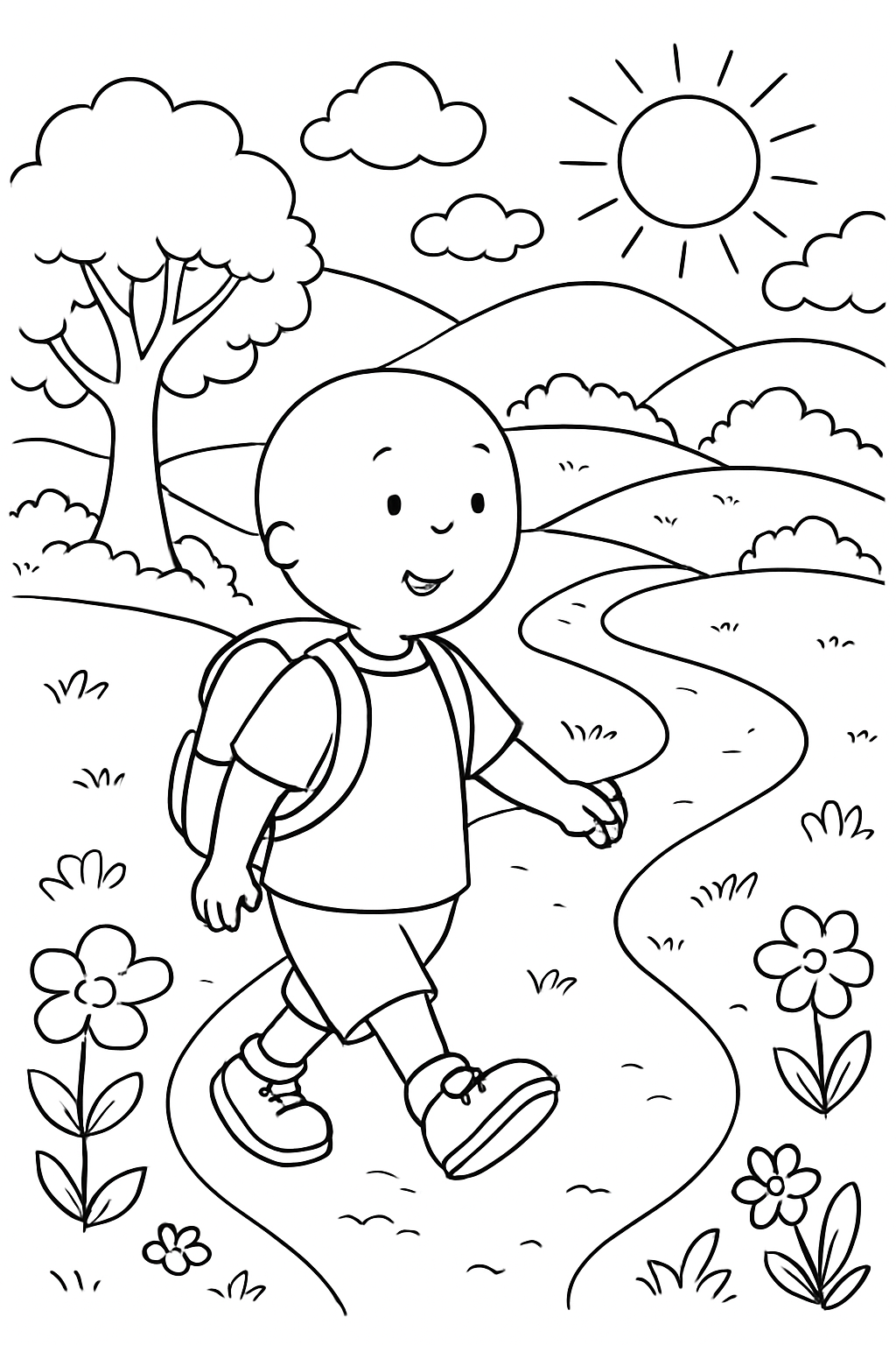 Caillou para colorir 06
