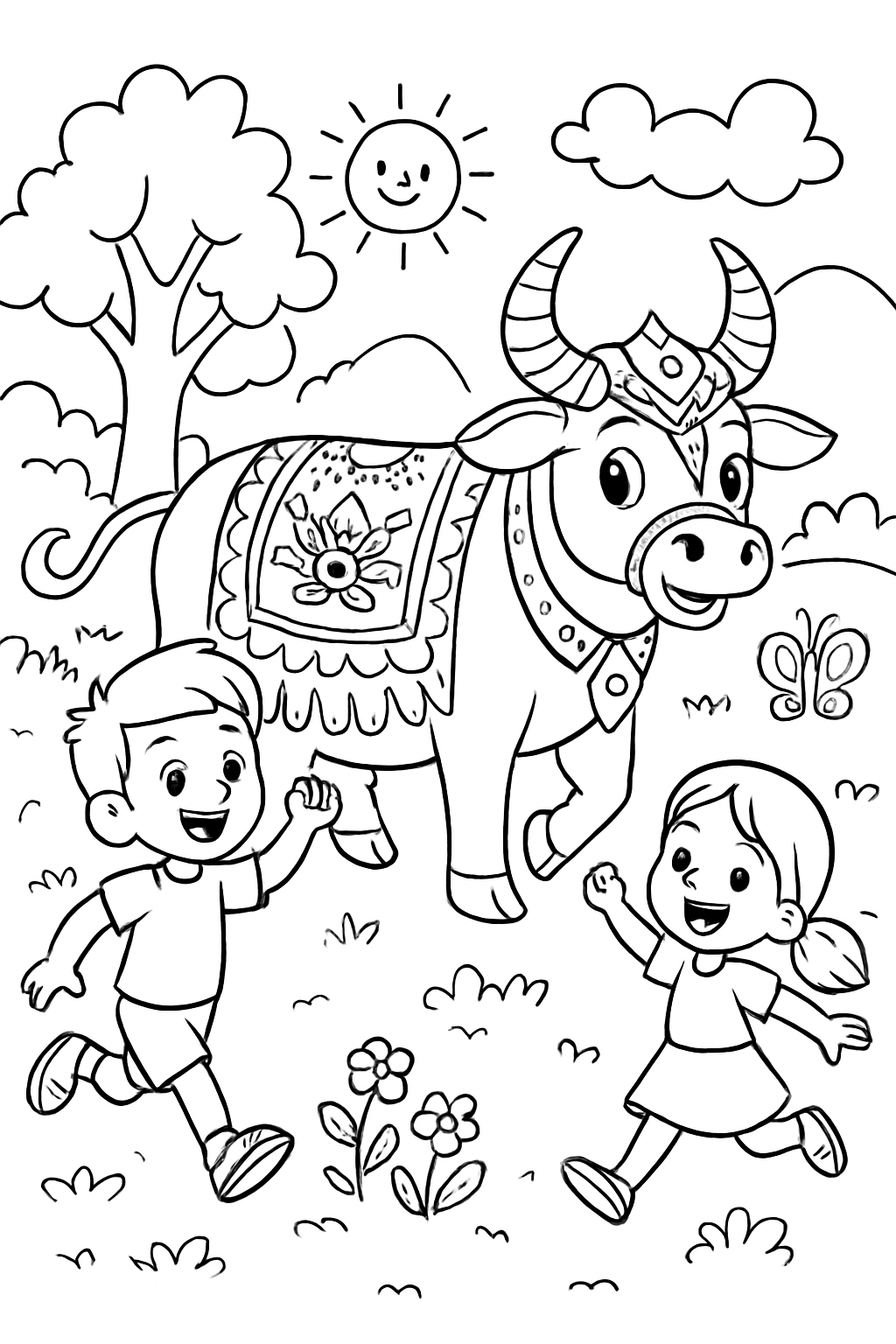 Bumba Meu Boi para colorir 03