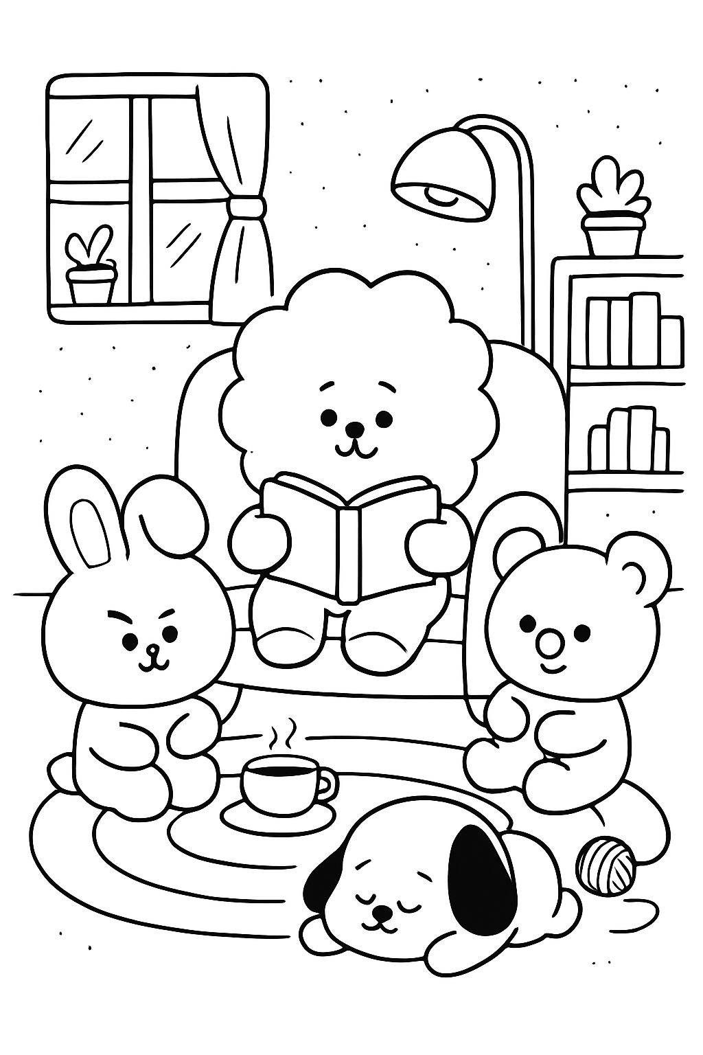 BT21 para colorir 15