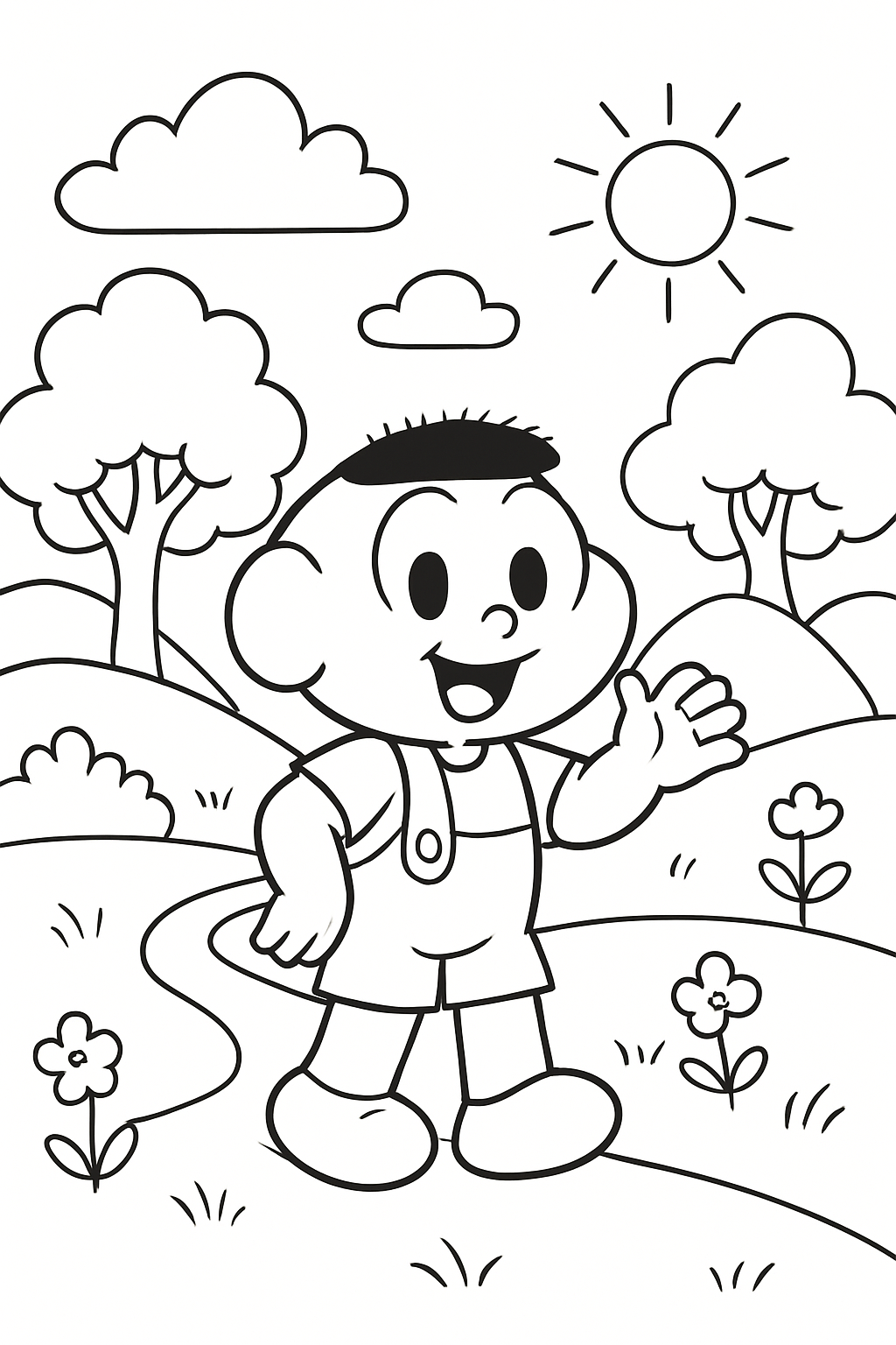 Cascão para colorir 10