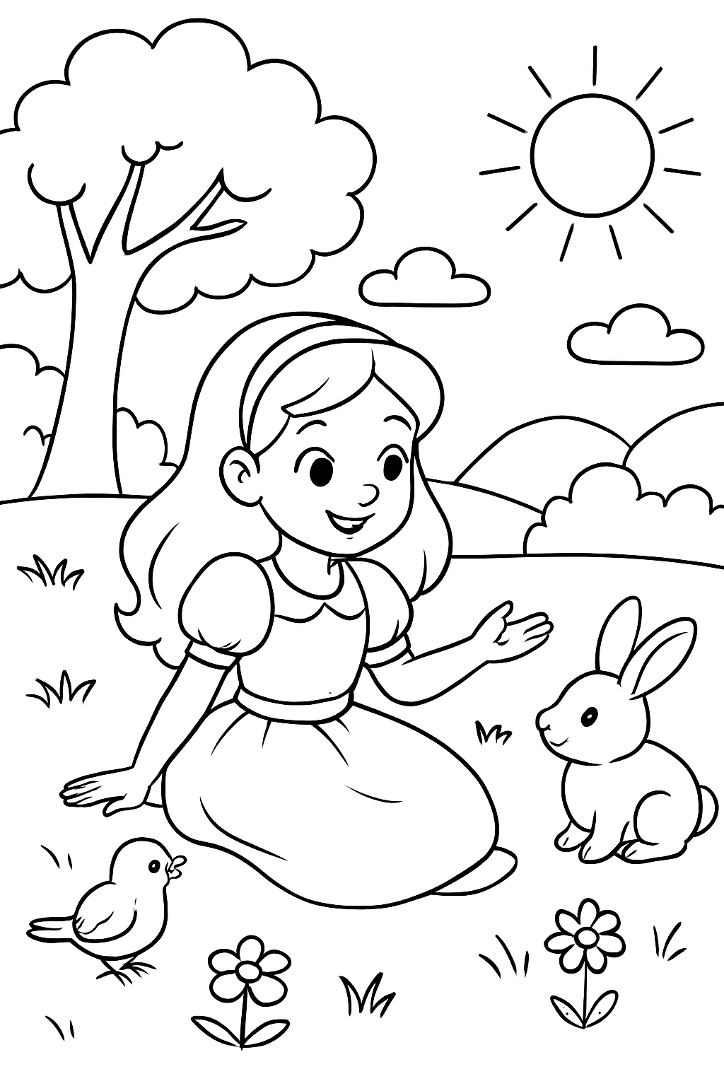 Branca de Neve para colorir 14