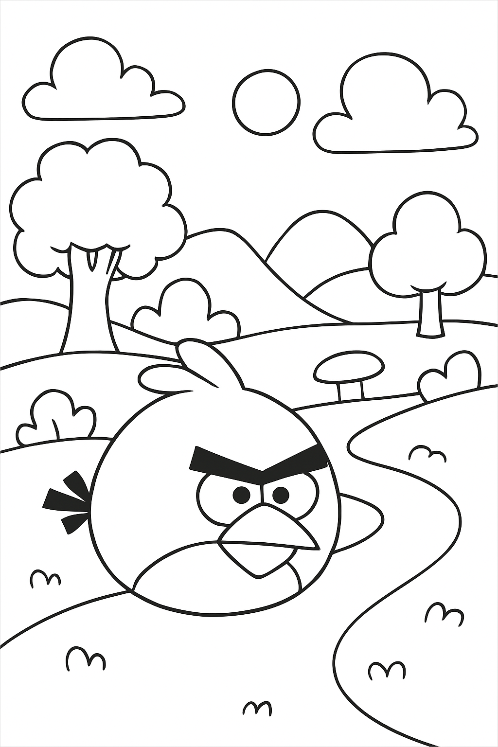 Angry Birds para colorir 10