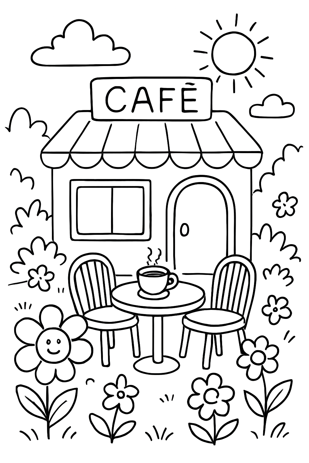 Café para colorir 12