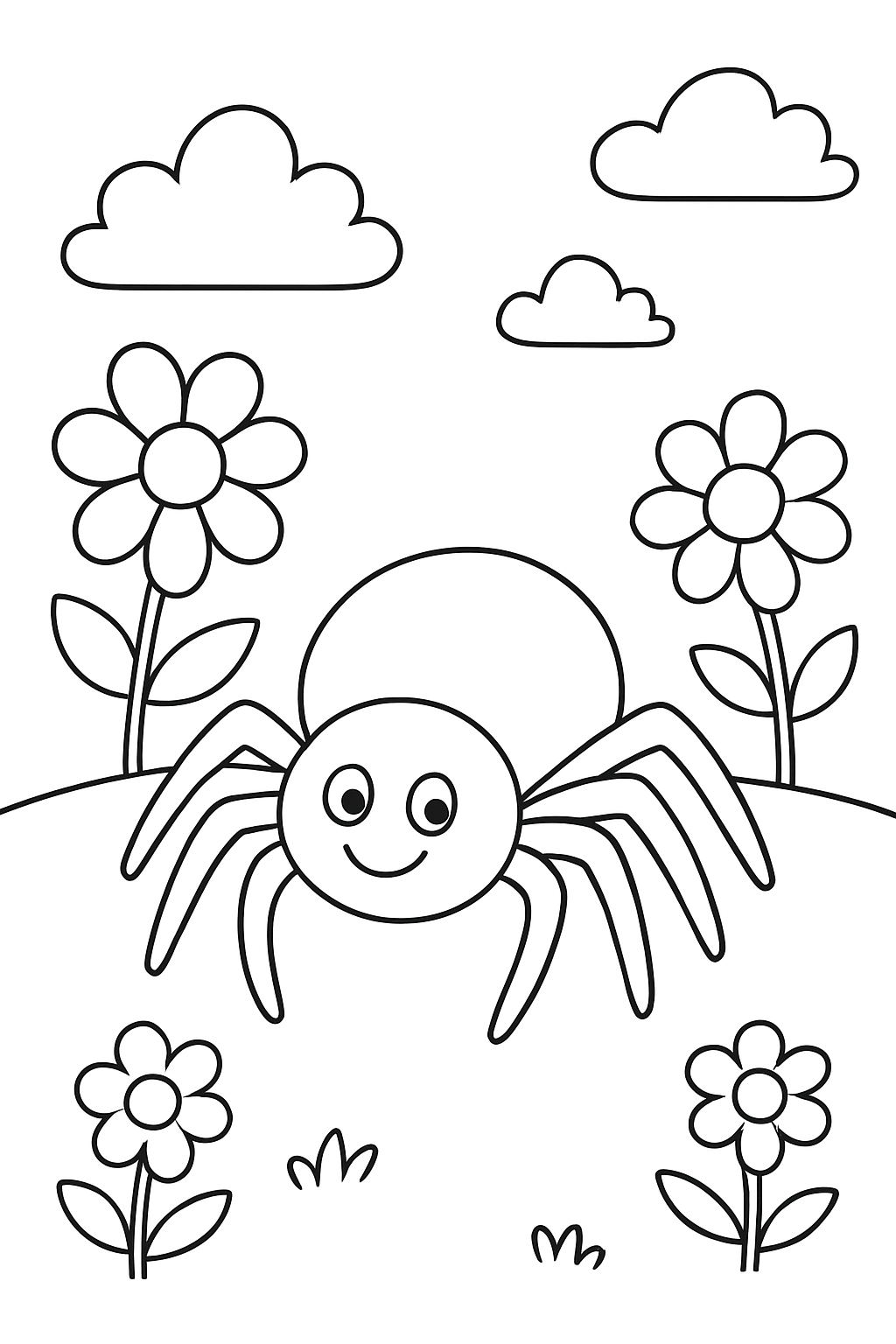 Aranhas para colorir 01