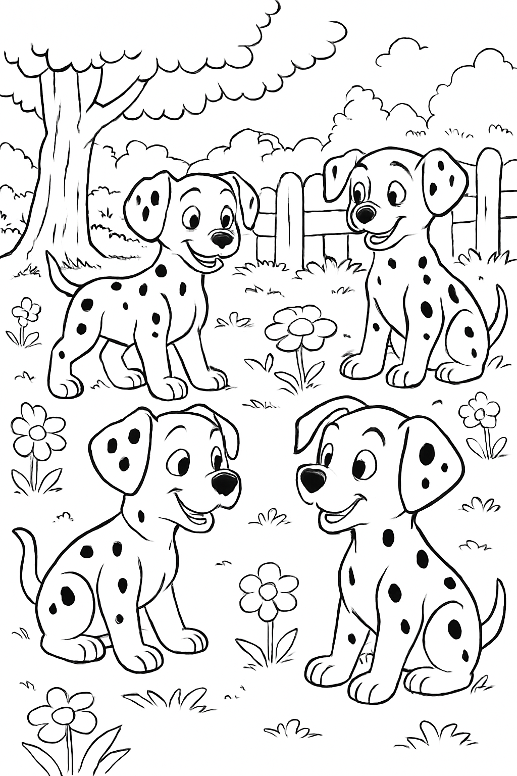 101 Dálmatas para colorir 12