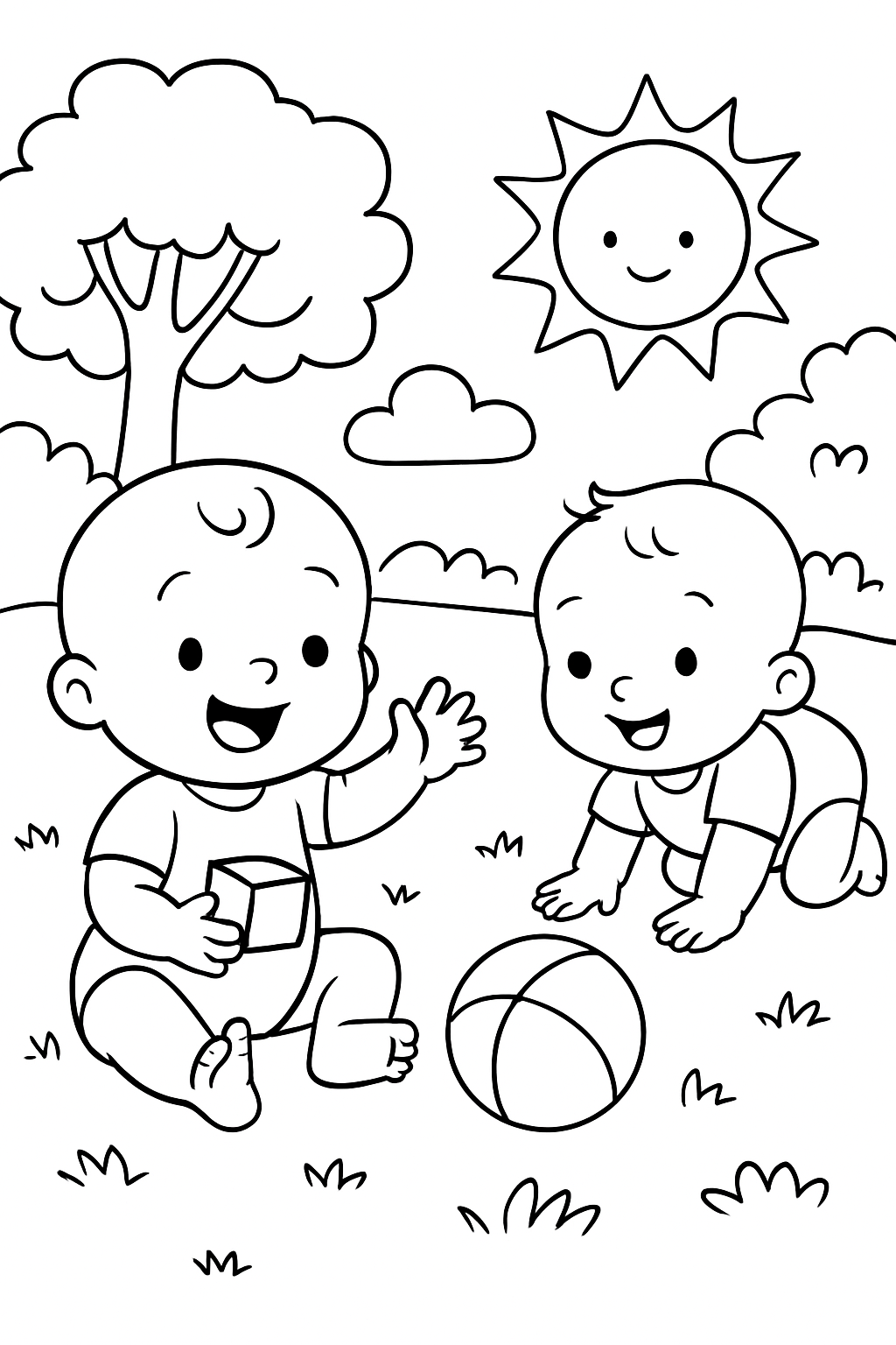Bebês para colorir 14