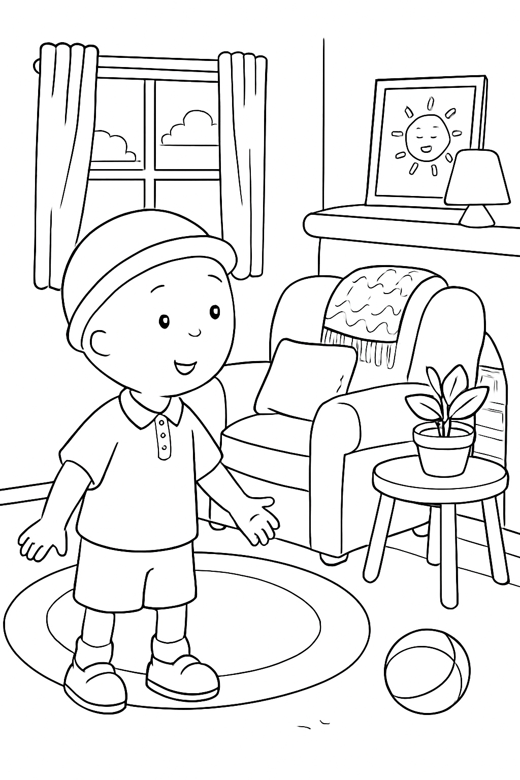 Caillou para colorir 15