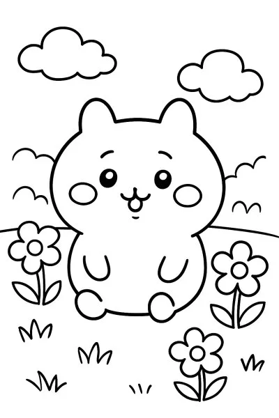 Chiikawa para colorir 01