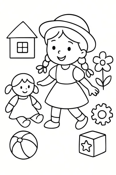 Boneca Ambalabu para colorir 07
