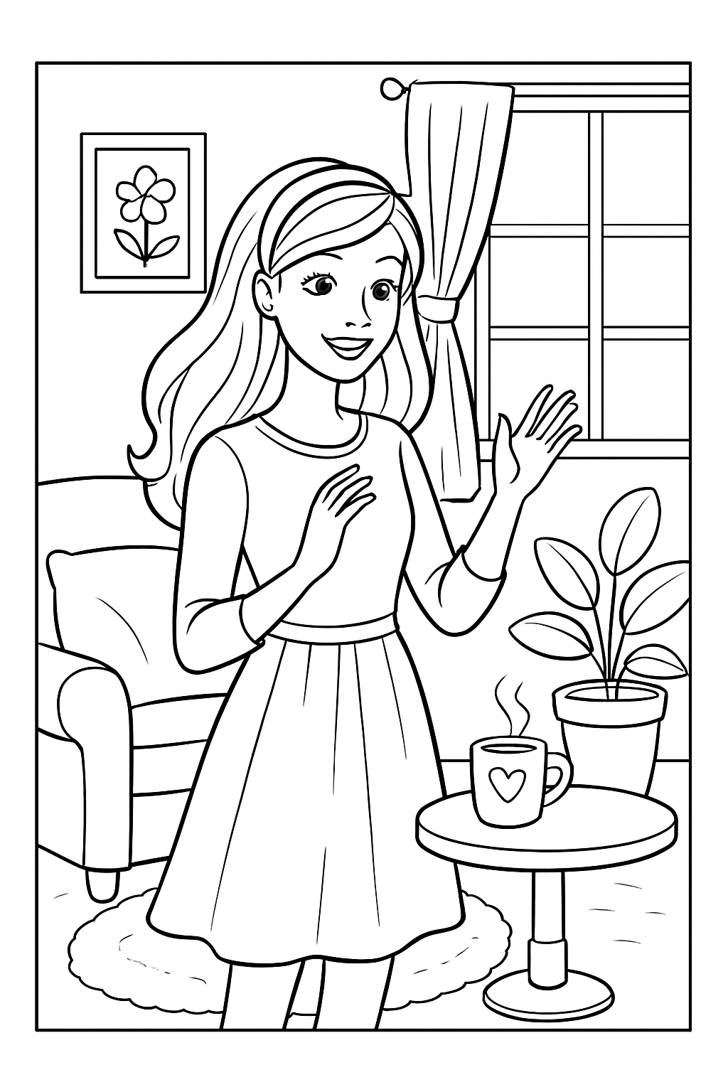 Barbie para colorir 15