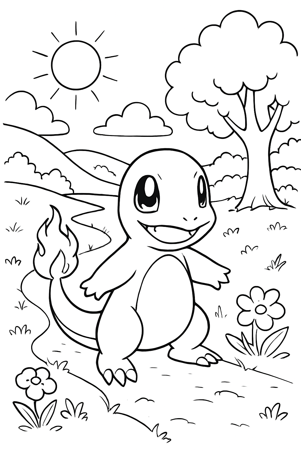 Charmander para colorir 06