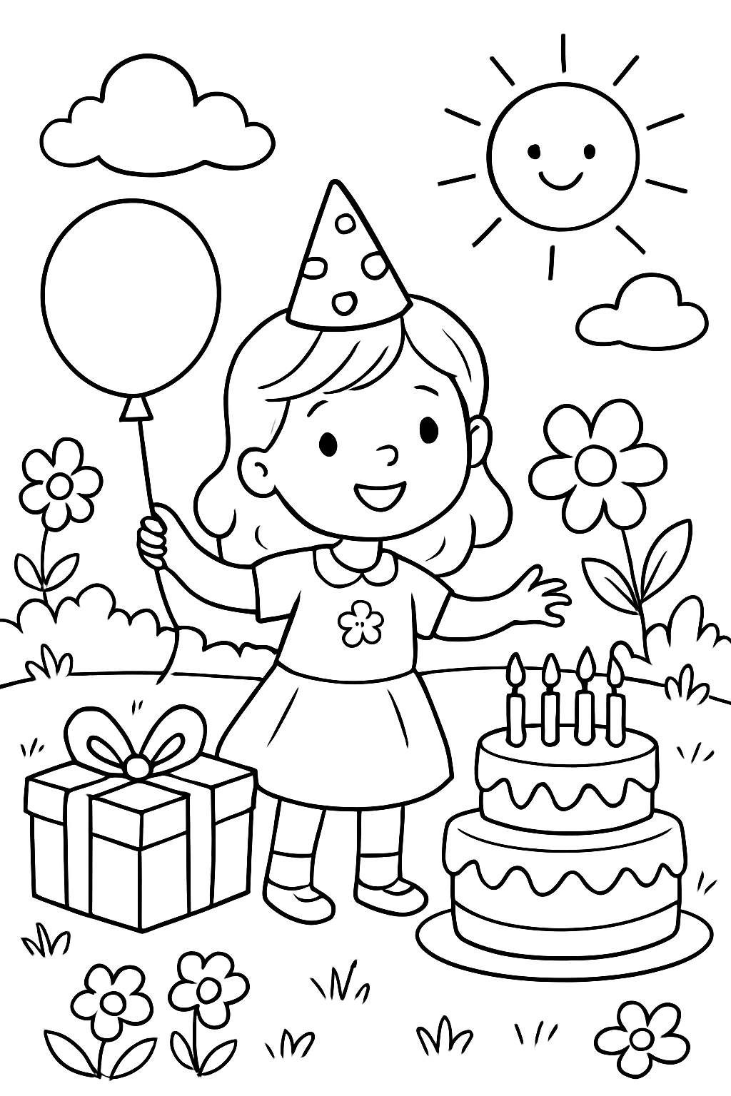 Aniversário para colorir 12